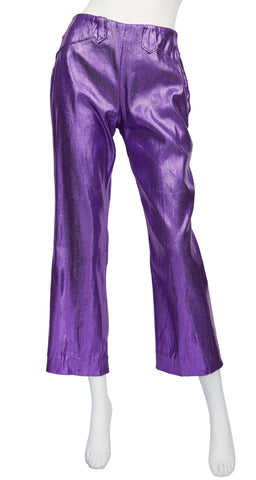 1950s California Ranchwear Purple Lurex Pants