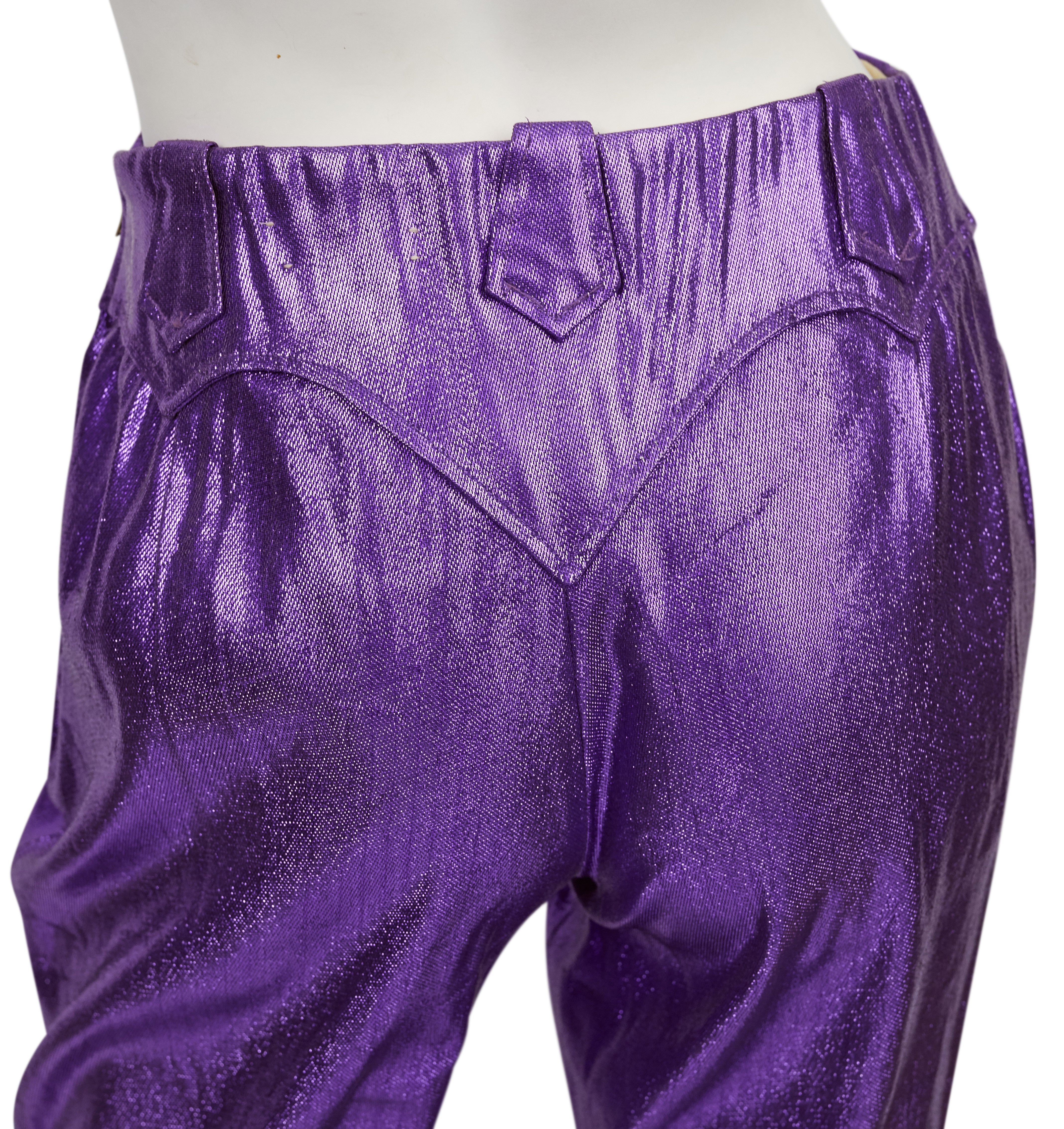1950s California Ranchwear Purple Lurex Pants