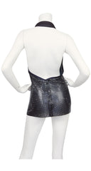 1980s Sera Oroton Chainmail Backless Halter Top