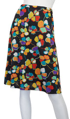 c. 1972 Knit and Floral Jersey Two-Piece Skirt Set