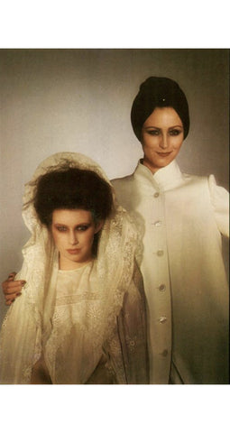1978 Documented Taupe Wool Puff Shoulder Coat