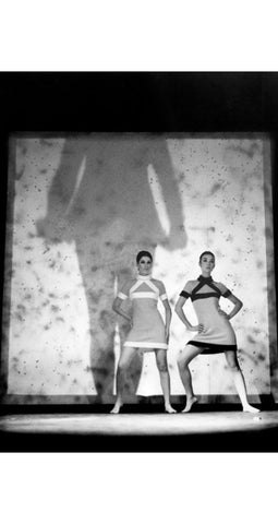 1966 Space Age Gold & Silver Lurex Mini Dress