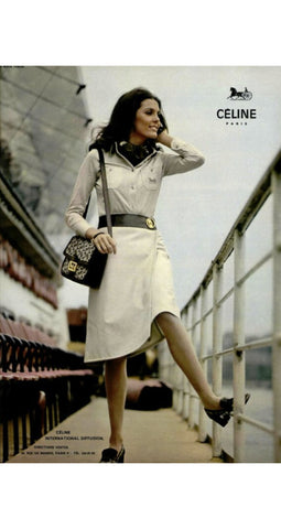 1971 Documented Mod Black Wool & Leather Skirt