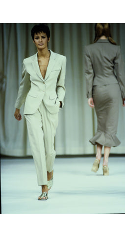 1992 S/S Runway Tan Tailored Blazer