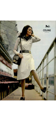 1970s Ad Campaign Green Cotton Jersey Button-Up Shirt