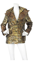 1998 F/W Glam Metallic Tiger Striped Jacket