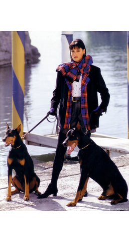 1992 F/W Documented Plaid Wool Layered Blazer