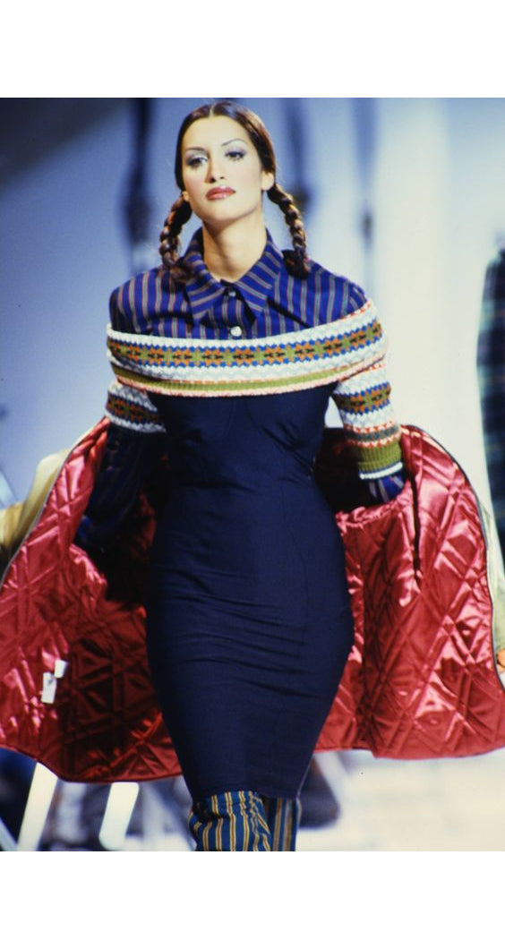 1992 F/W Runway Knit & Bodycon Mini Dress