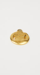 1990s Ship Motif Gold-Plated Pendant Charm
