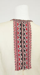 Antique Embroidered Traditional Russian Peasant Blouse