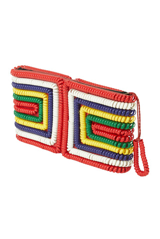 1940s Multi-Color Telephone Cord Wallet