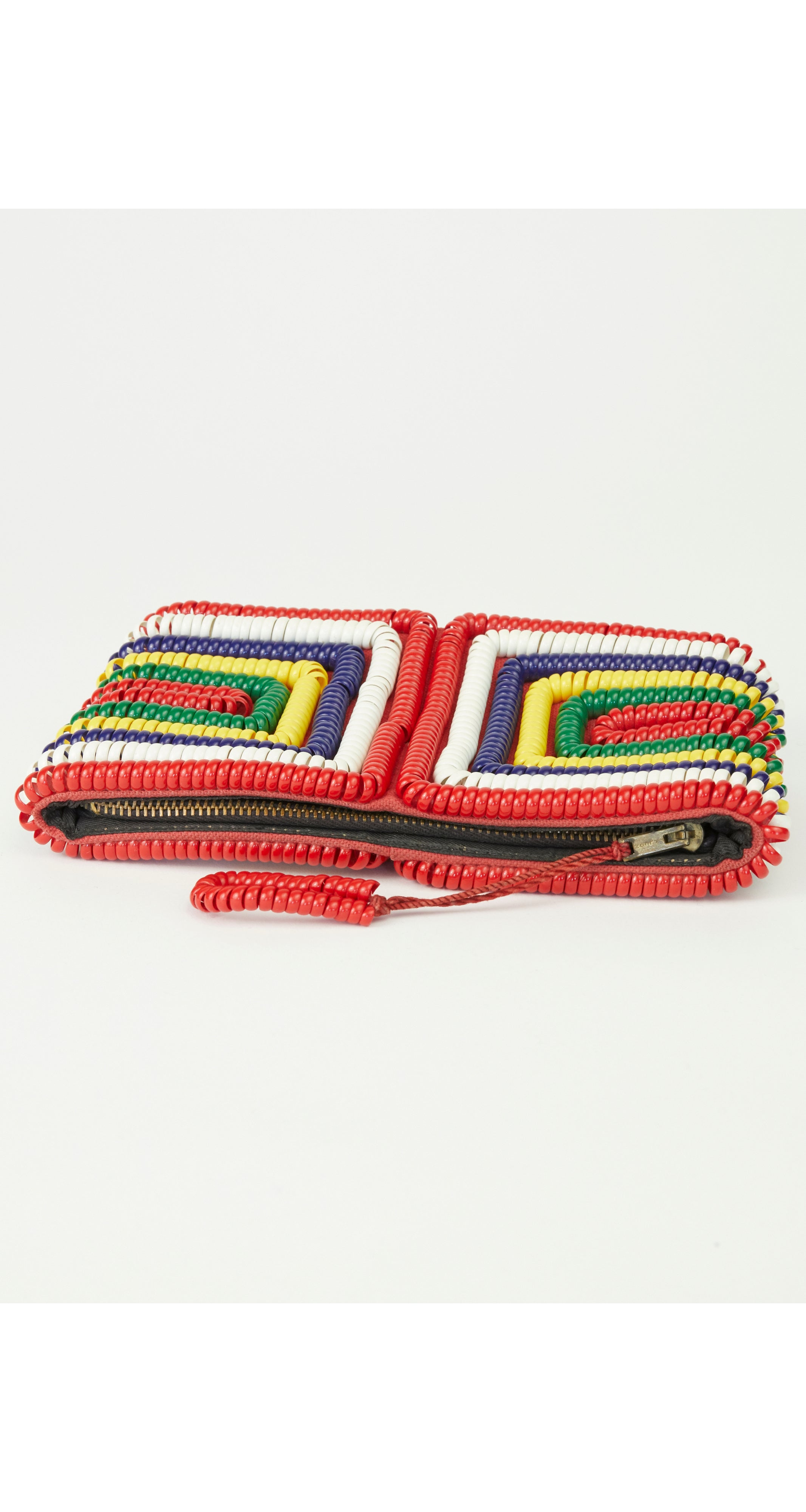 1940s Multi-Color Telephone Cord Wallet