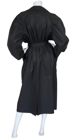 1980s Avant-Garde Double Breasted Trench Coat