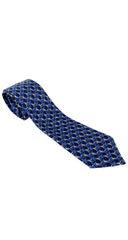 7095 OA Sailboat Navy Blue Silk Men's Tie