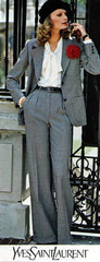 1974 S/S Haute Couture Documented Wool Pant Suit