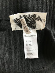 1983 Documented “K" Black Angora Sweater Dress