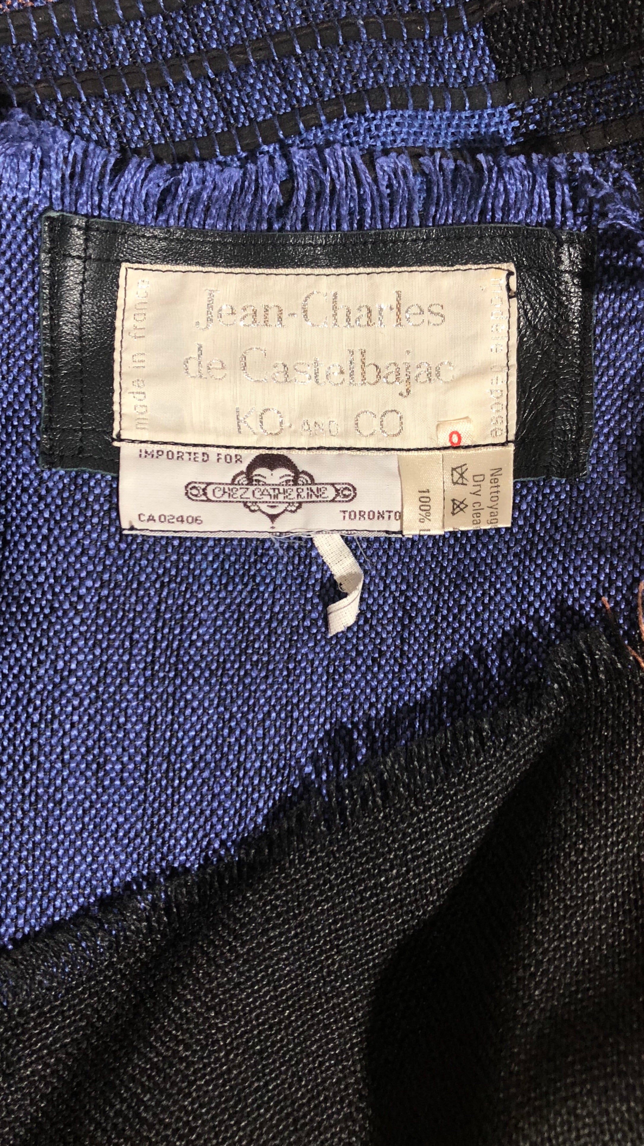 1984 S/S Documented Linen & Suede Tassel Jacket