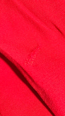1980s Red Wool Challis Sack Dress