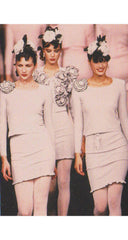 1988 S/S Runway Pink Wool Flower Sweater