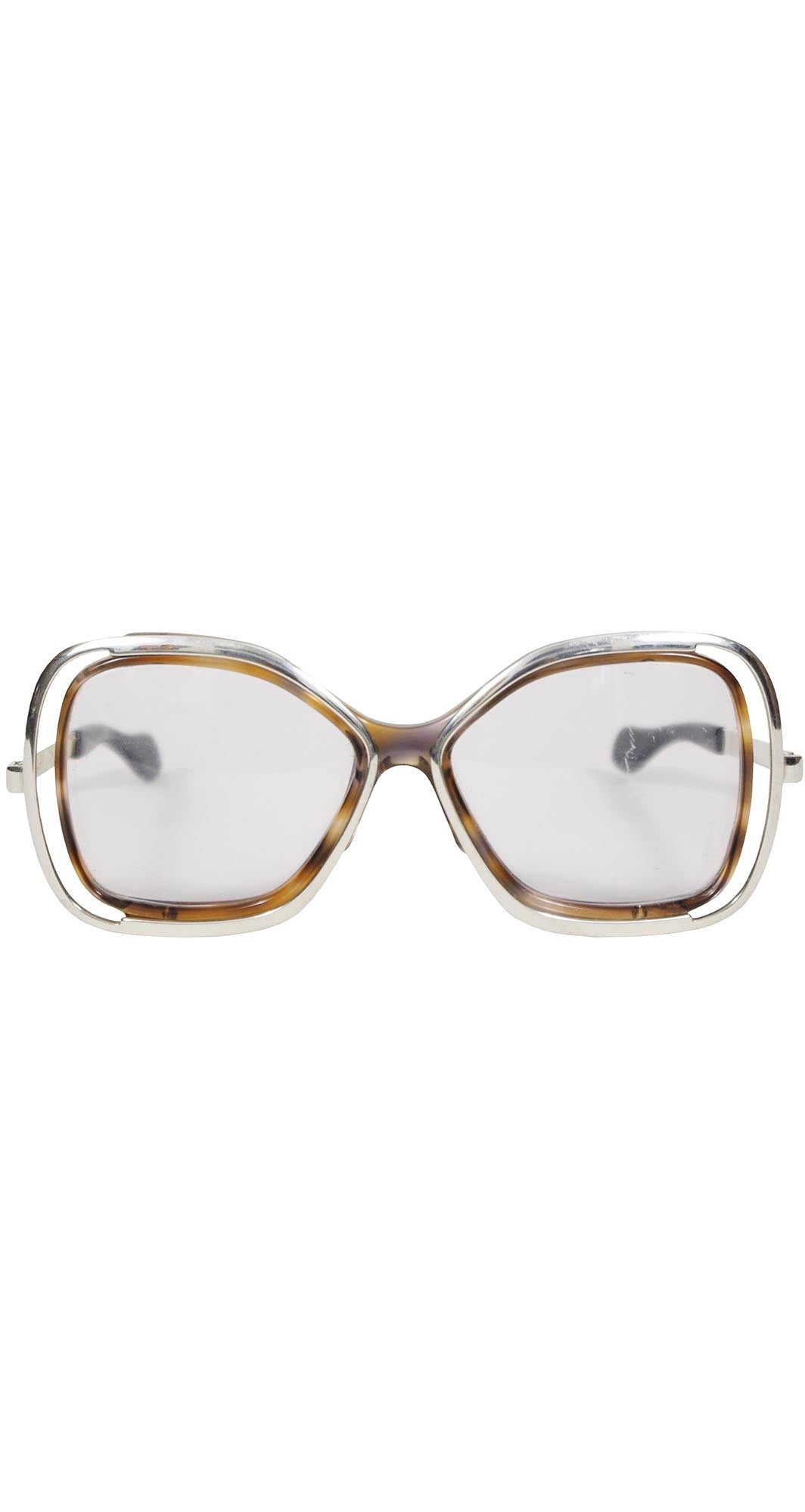 1978 Silver Rim Tortoise Shell Eyeglasses Frames Mod.500