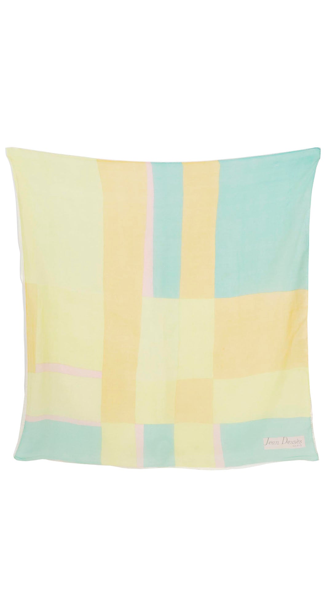 1960s Mod Pastel Silk Double Layer Scarf