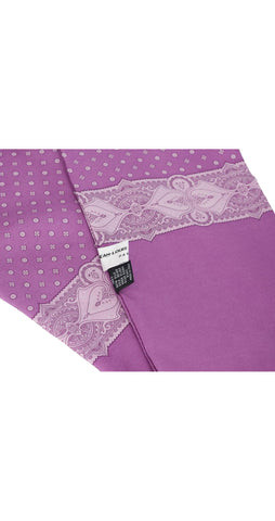 Men's Purple Silk Long Neck Scarf