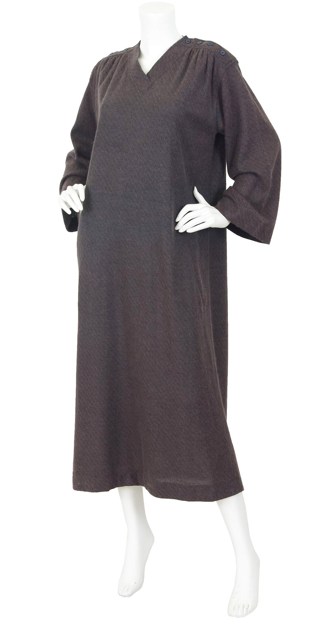 1978 Documented Brown Caftan Dress